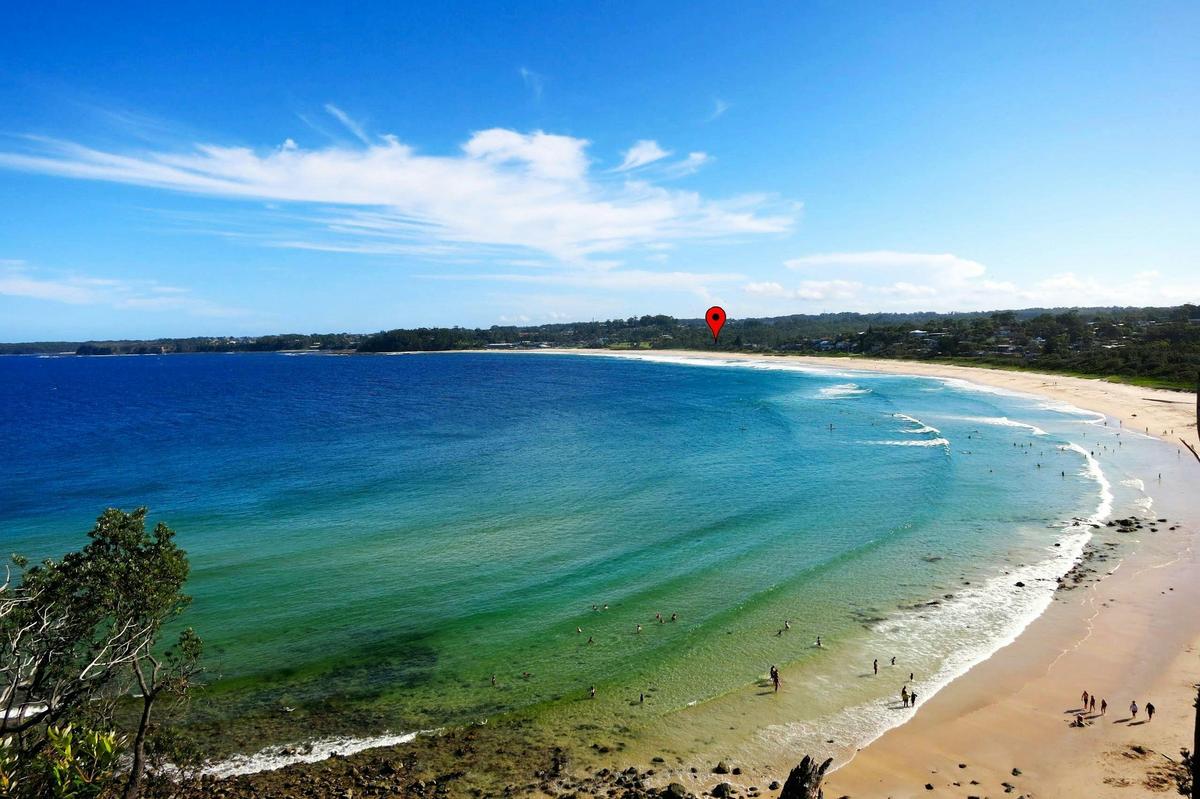 Prime position on Mollymook beach