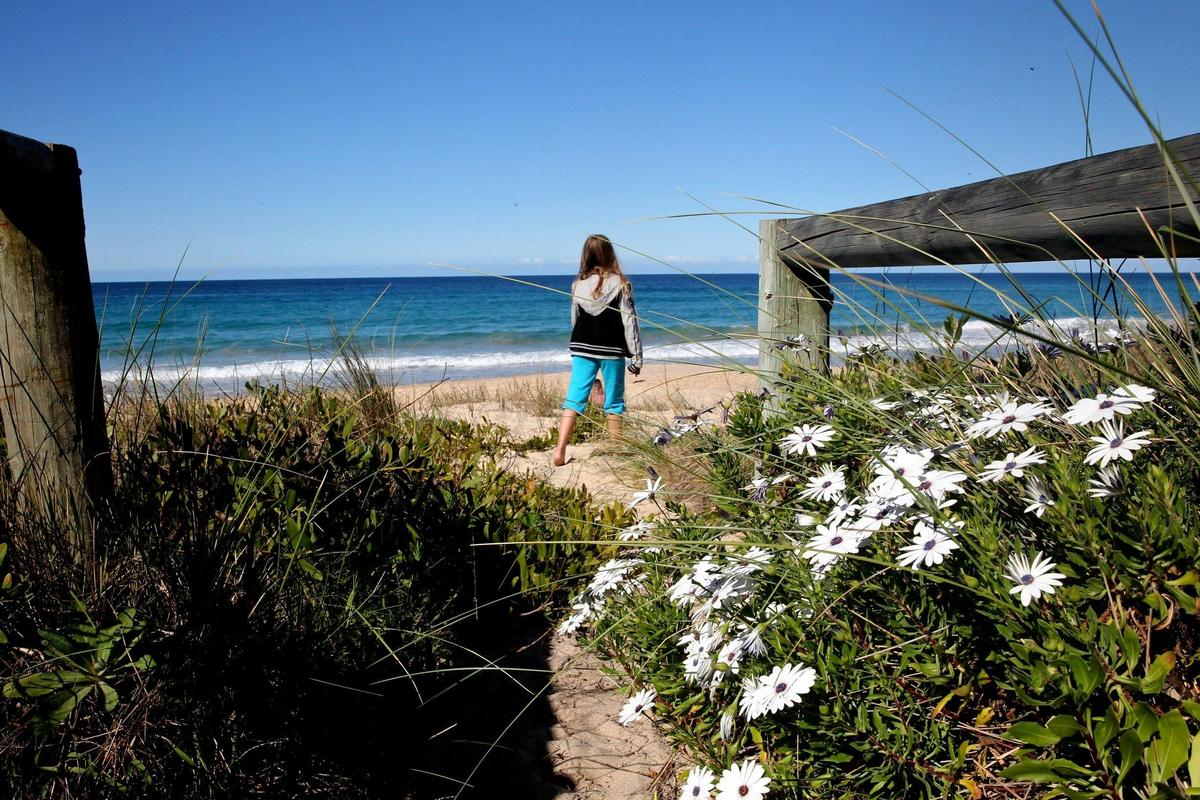 Absolute beachfront with private entrance directly onto beach