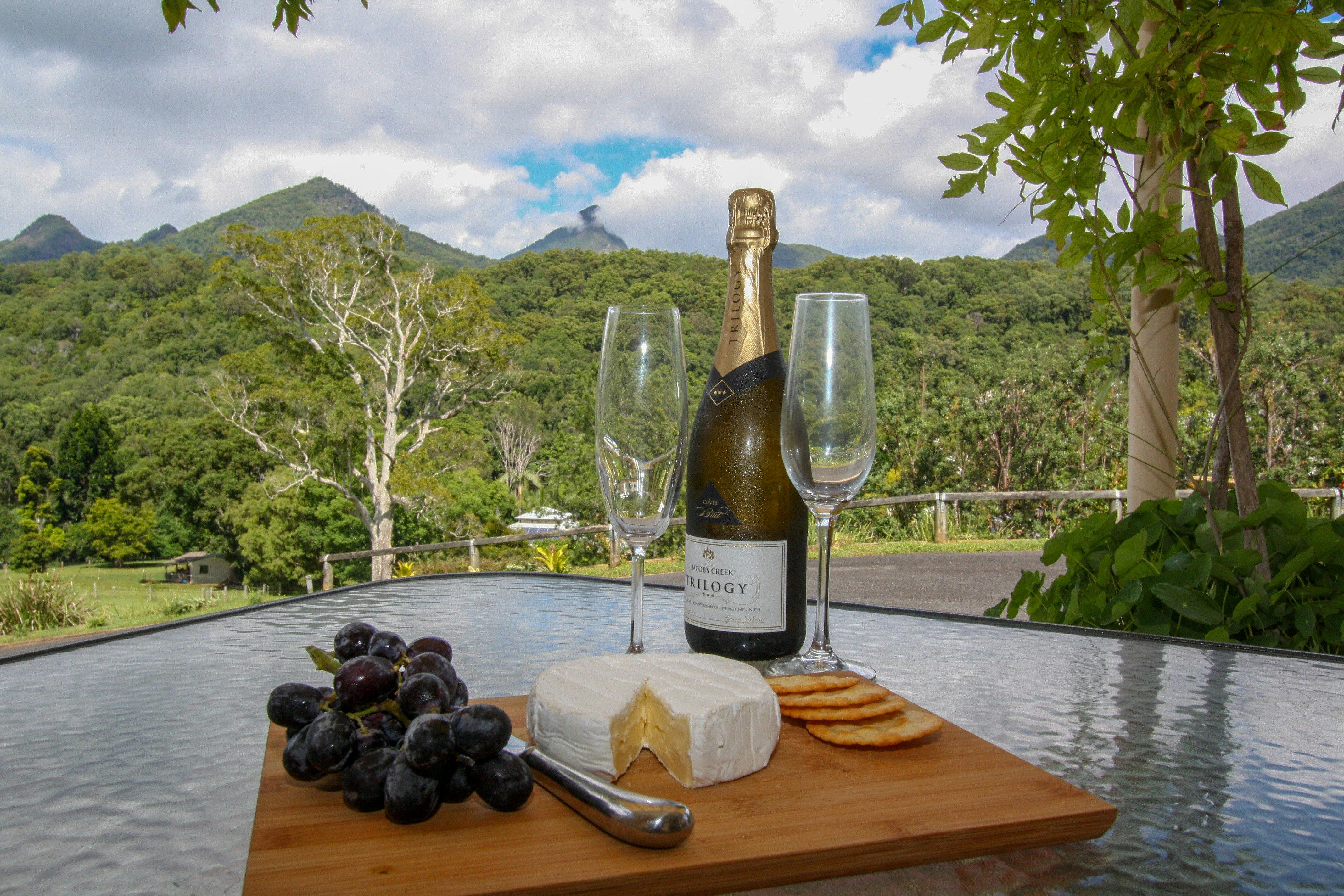 Canapes on your private veranda