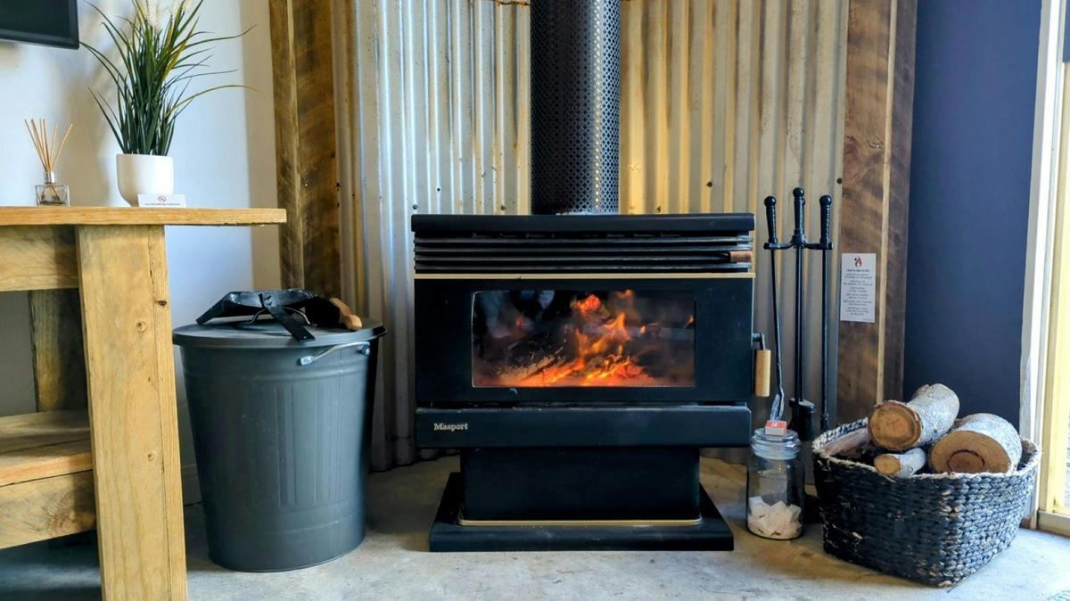 Abercrombie Ridge: Cozy up by the indoor fire in The Lodge