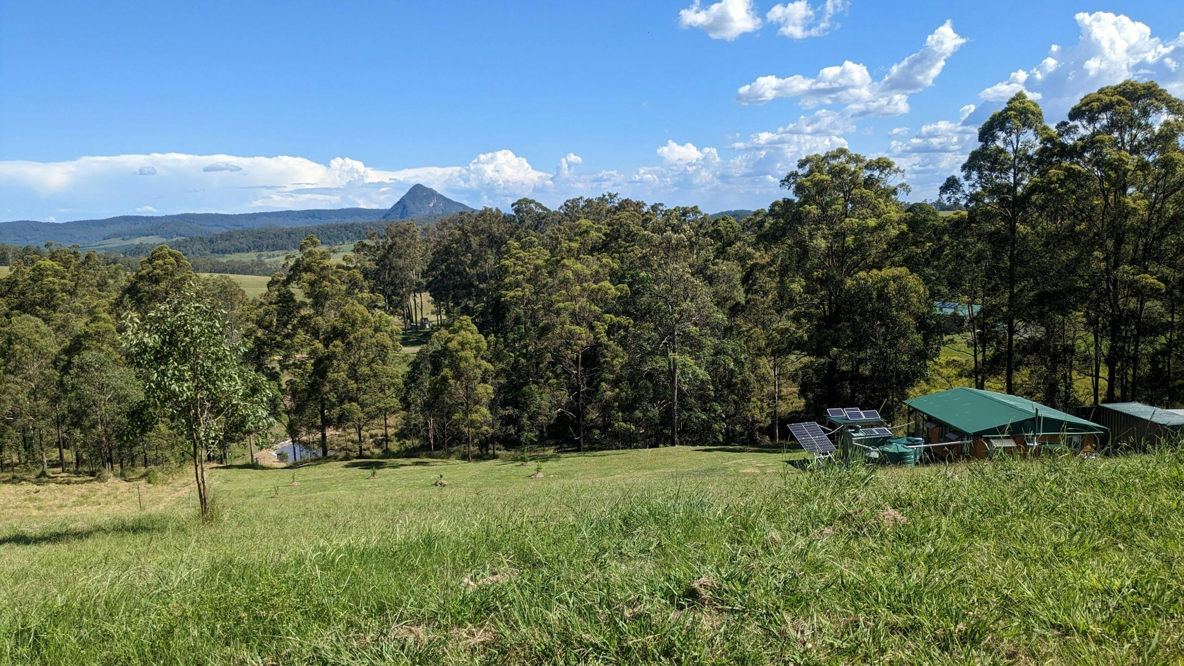 view from the camping site