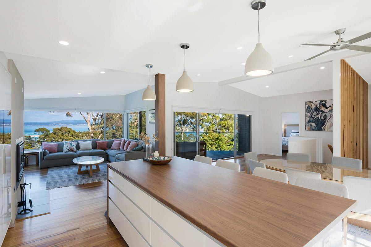 Kitchen and view