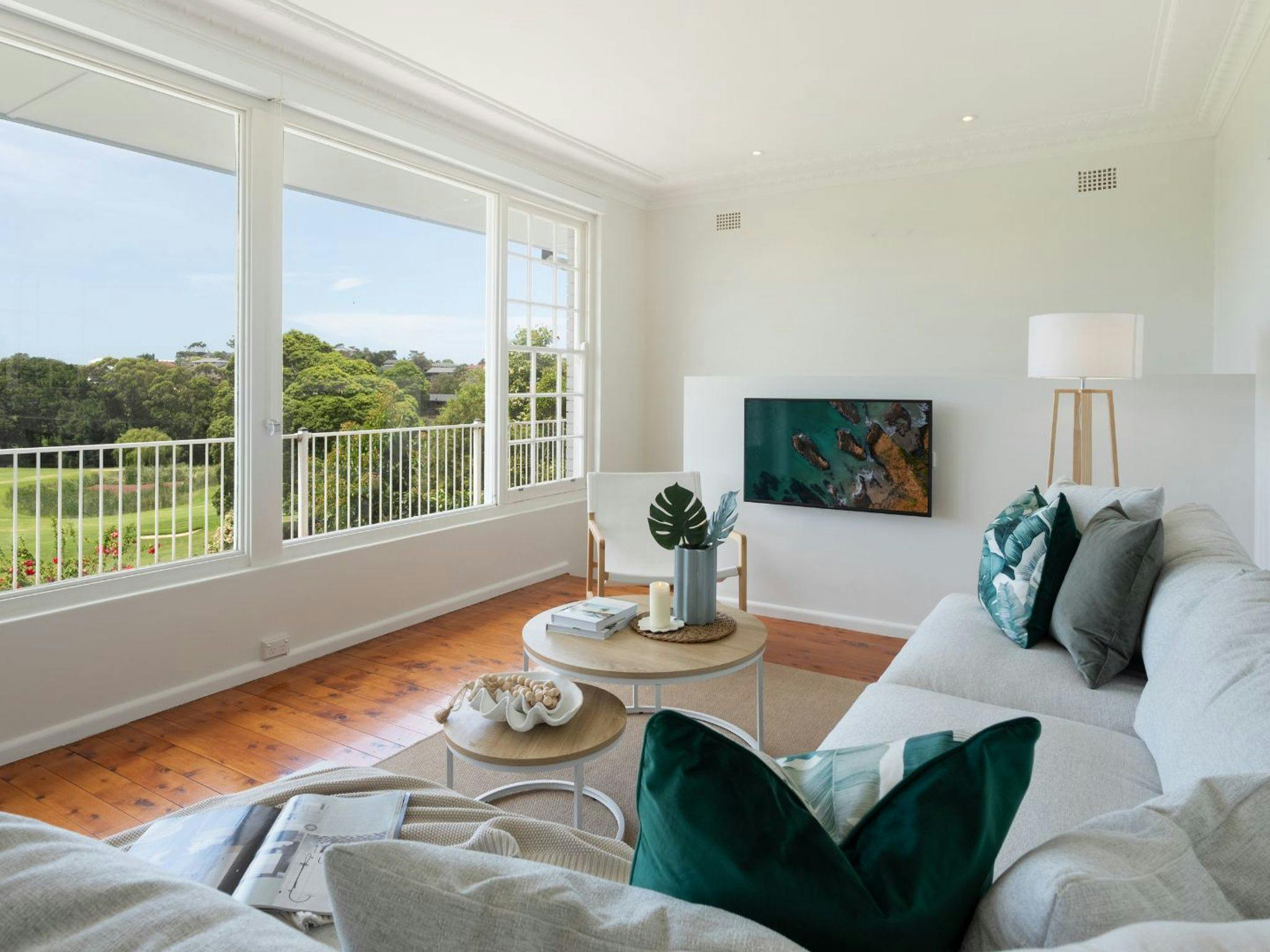 Amazing View of Golf Course | Living Room