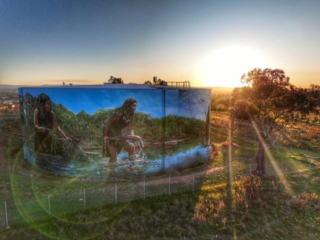 Cowra POW Water Tank Murals