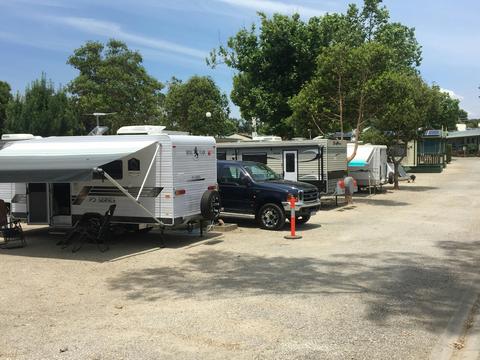 Drive through caravan sites
