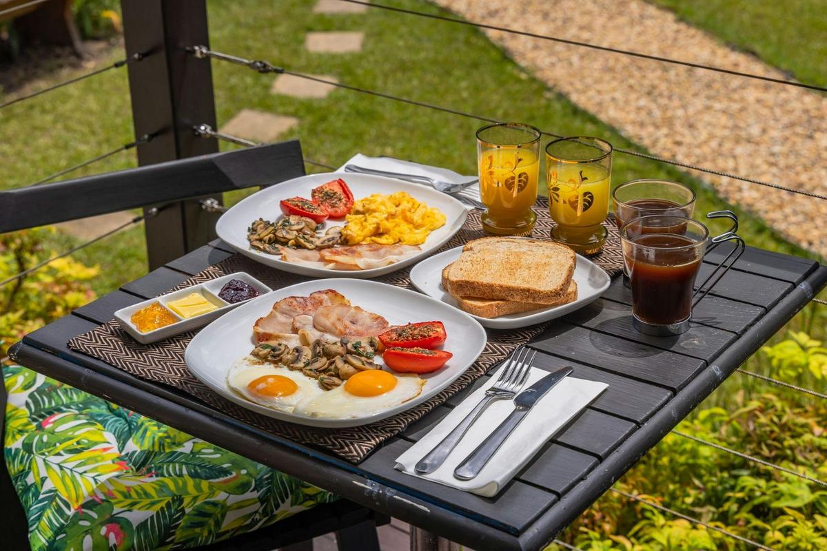 Breakfast on the deck