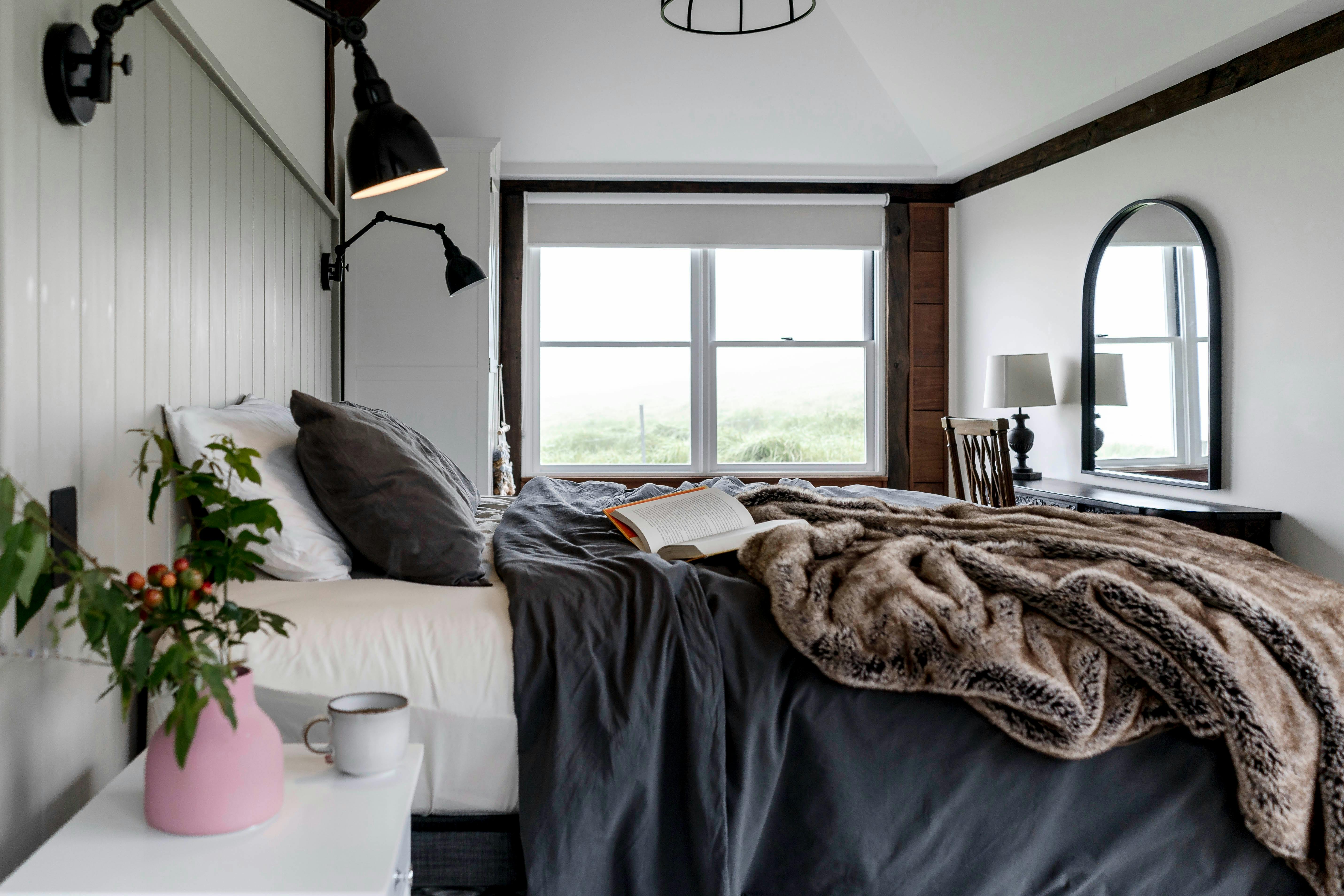 Beautifully styled bedroom at Aminya Kangaroo Valley
