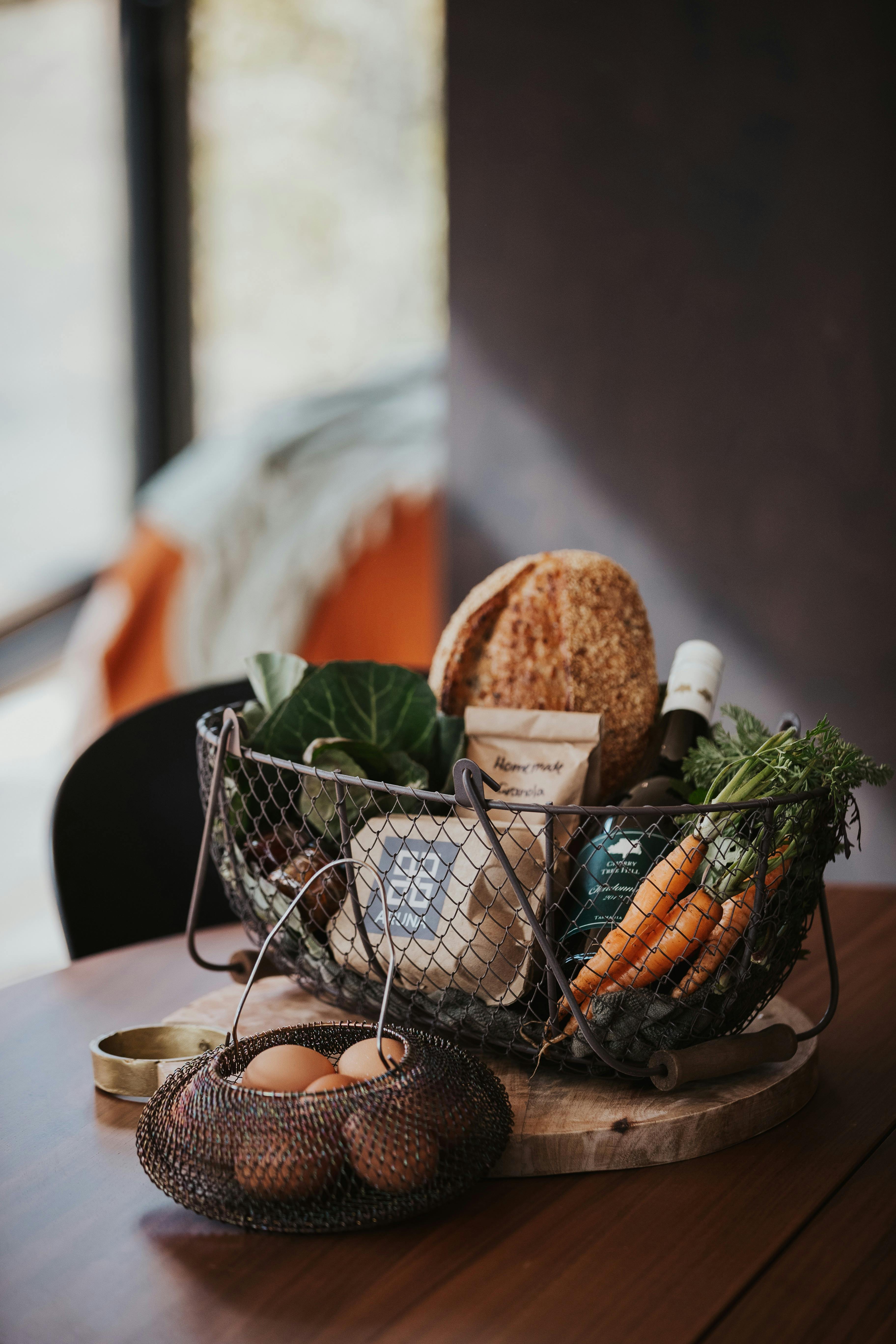 Hamper of locally sourced items included in your stay