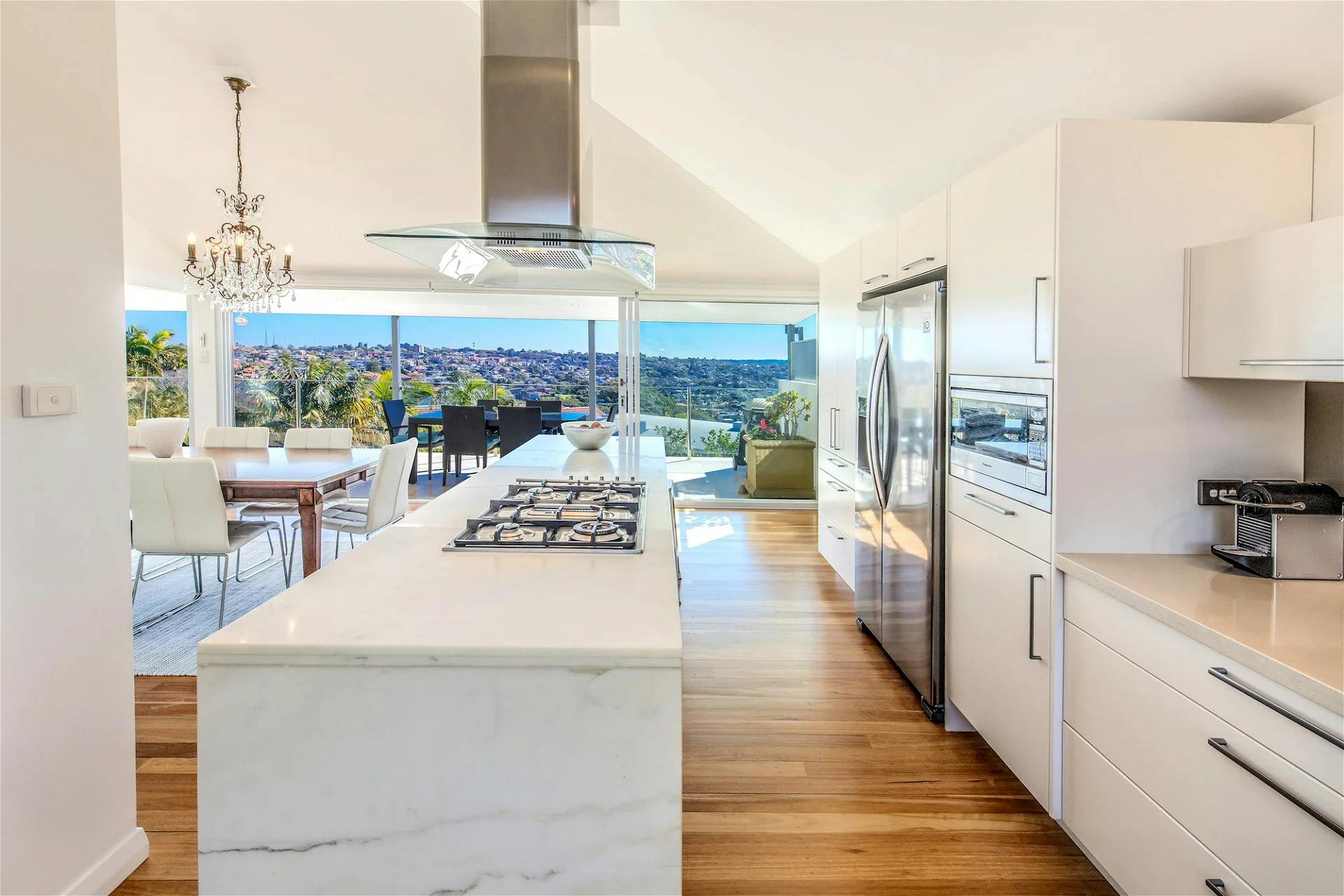 the well equipped kitchen