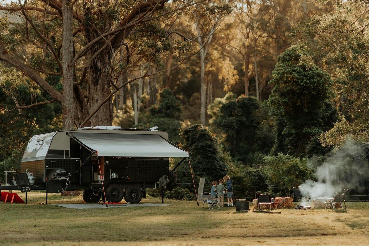 Off Grid Caravan set up