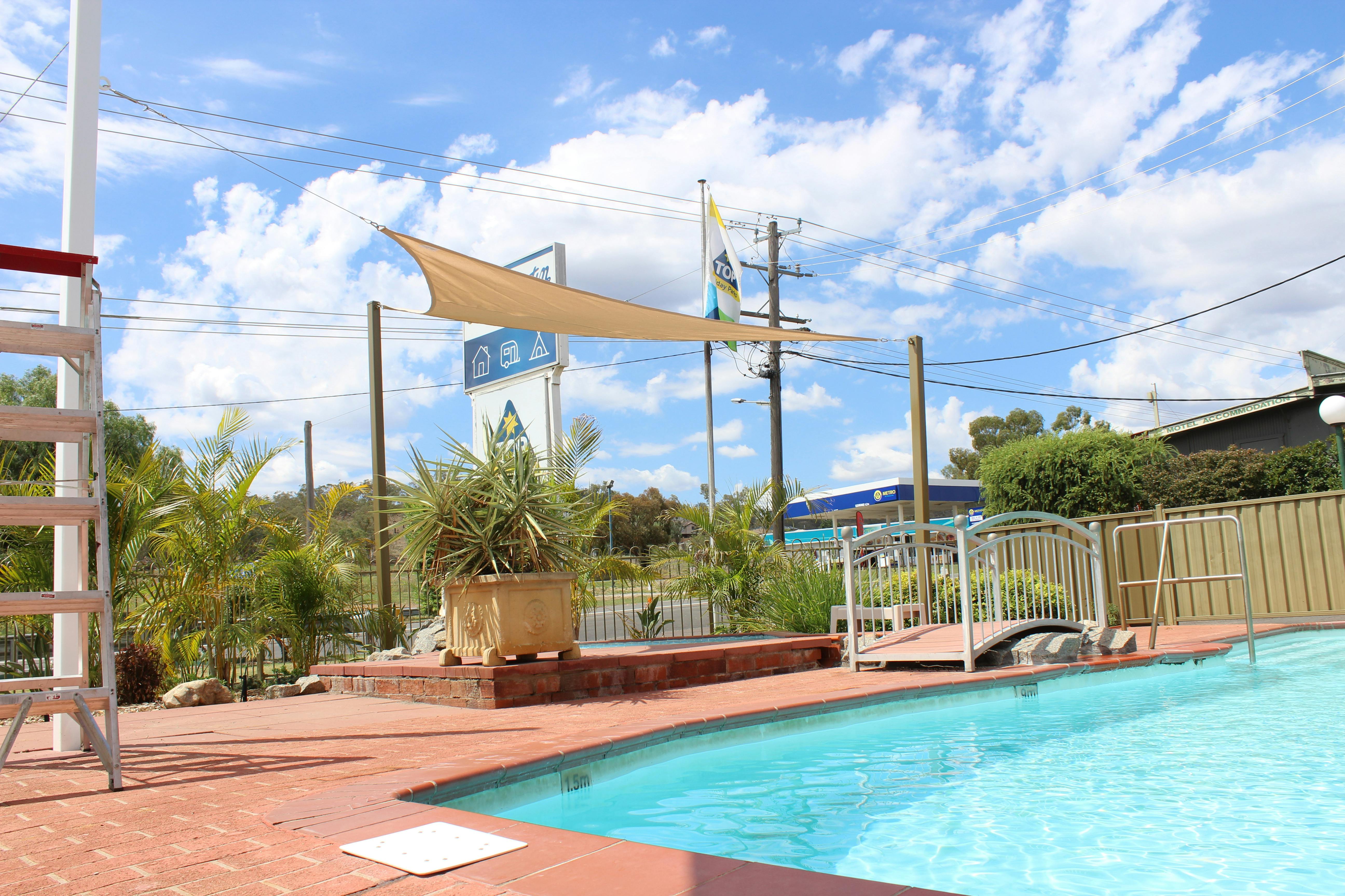 Our Pool Area features a small pool for kids