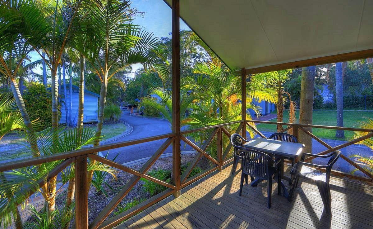 Superior Garden Spa deck at BIG4 Koala Shores Holiday Park