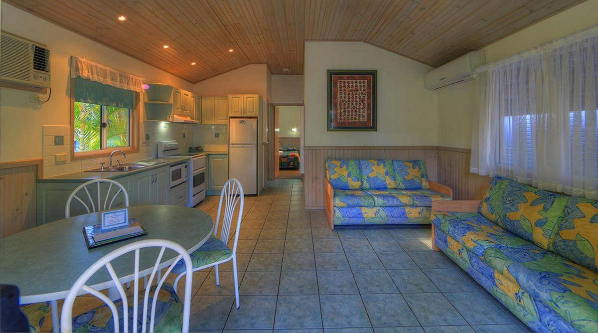 Superior Garden Spa lounge at BIG4 Koala Shores Holiday Park