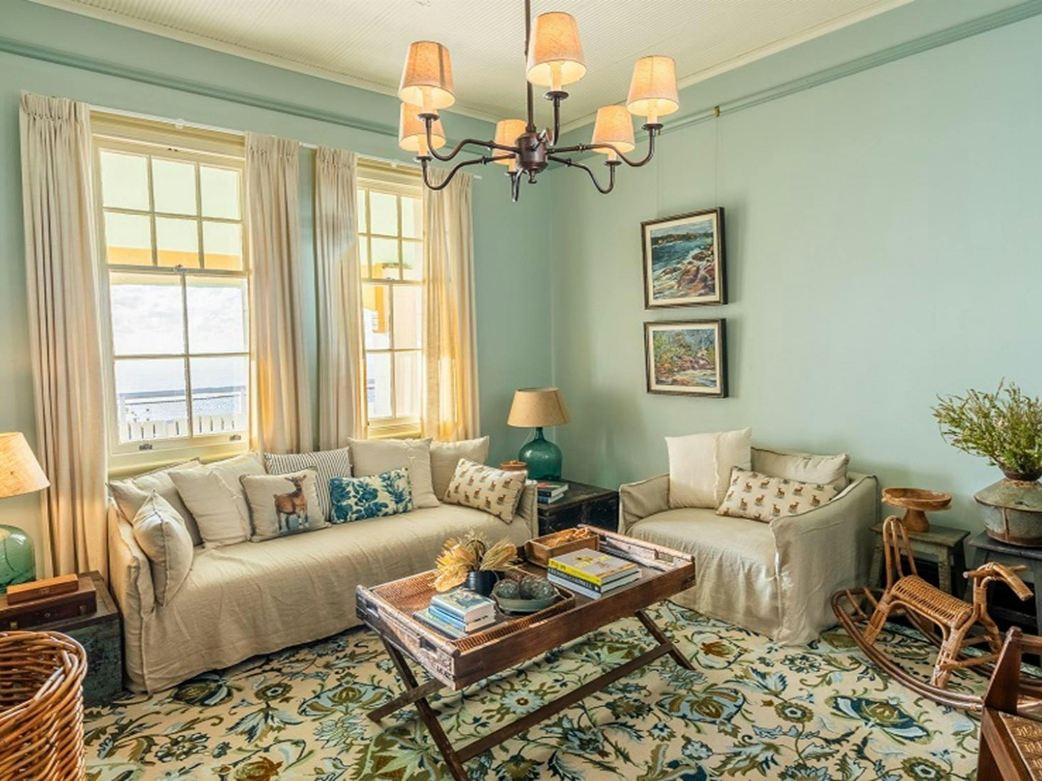Living room, Cape Byron Assistant Lighthouse Keepers Cottages. Credit: John Spencer/DCCEEW