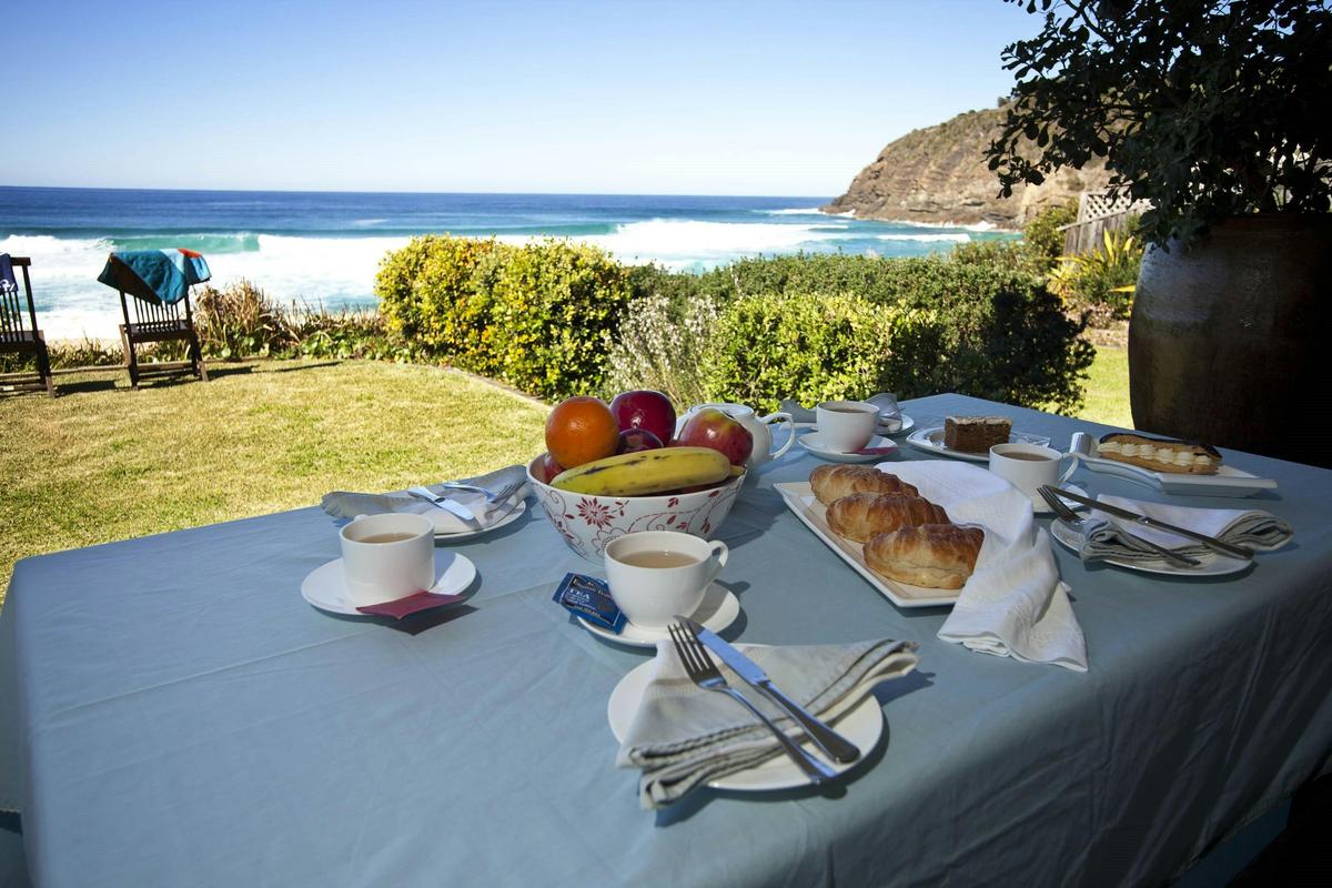 Enjoy the view from the covered veranda.