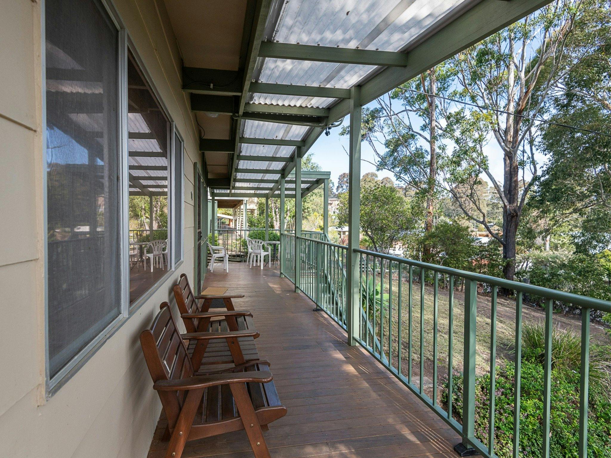 Batehaven Beach House front deck