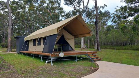 Safari Tent Jervis Bay Glamping Experience Bed and Breakfast Nature Retreat