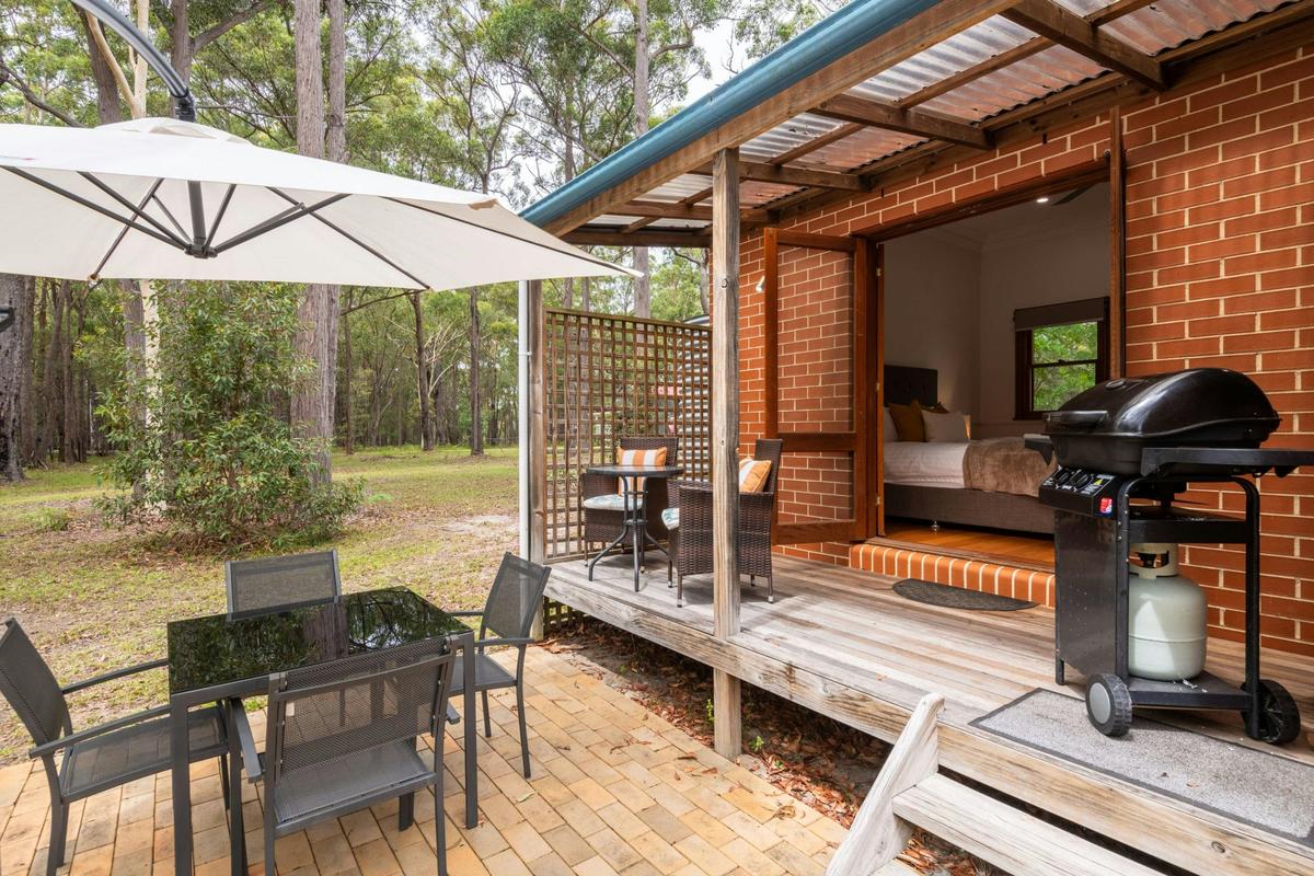Moona Moona Beach Cottage Outdoor Balcony and Dining