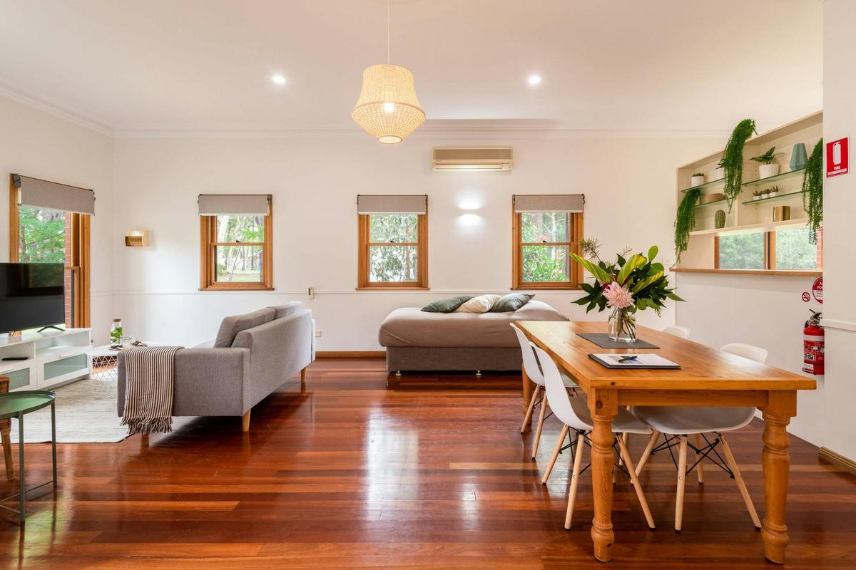 Moona Moona Beach Cottage Lounge Area and Dining