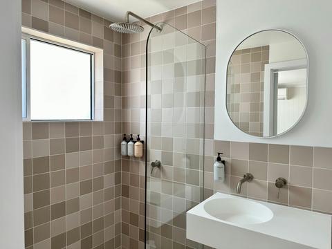 Luxury bathroom with shower