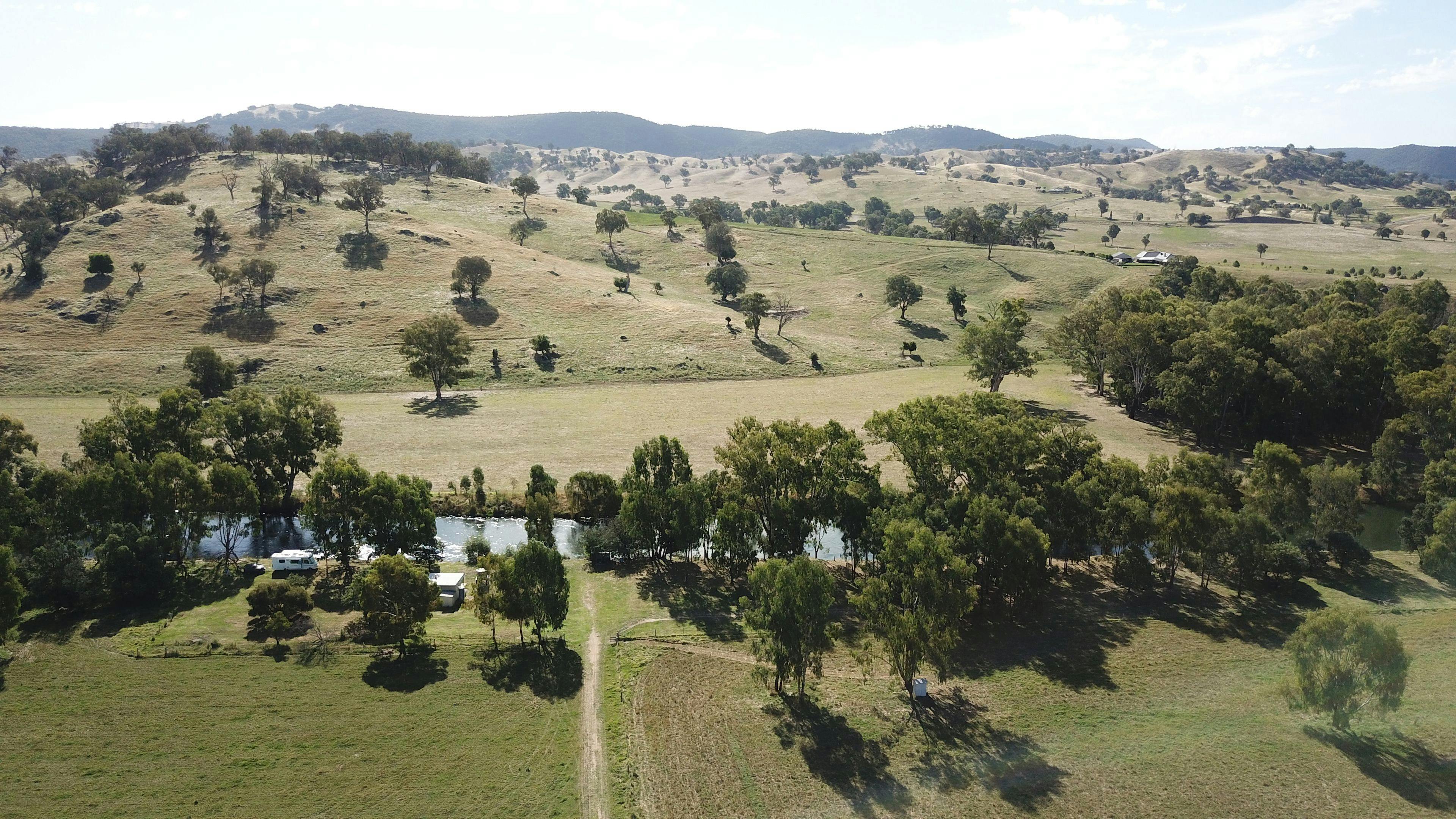 Drone pic of the camp ground