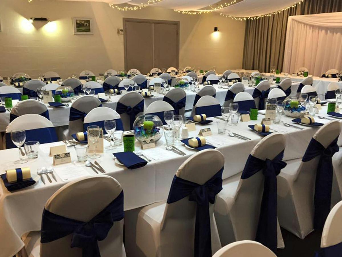 Function Centre set up for a gala dinner