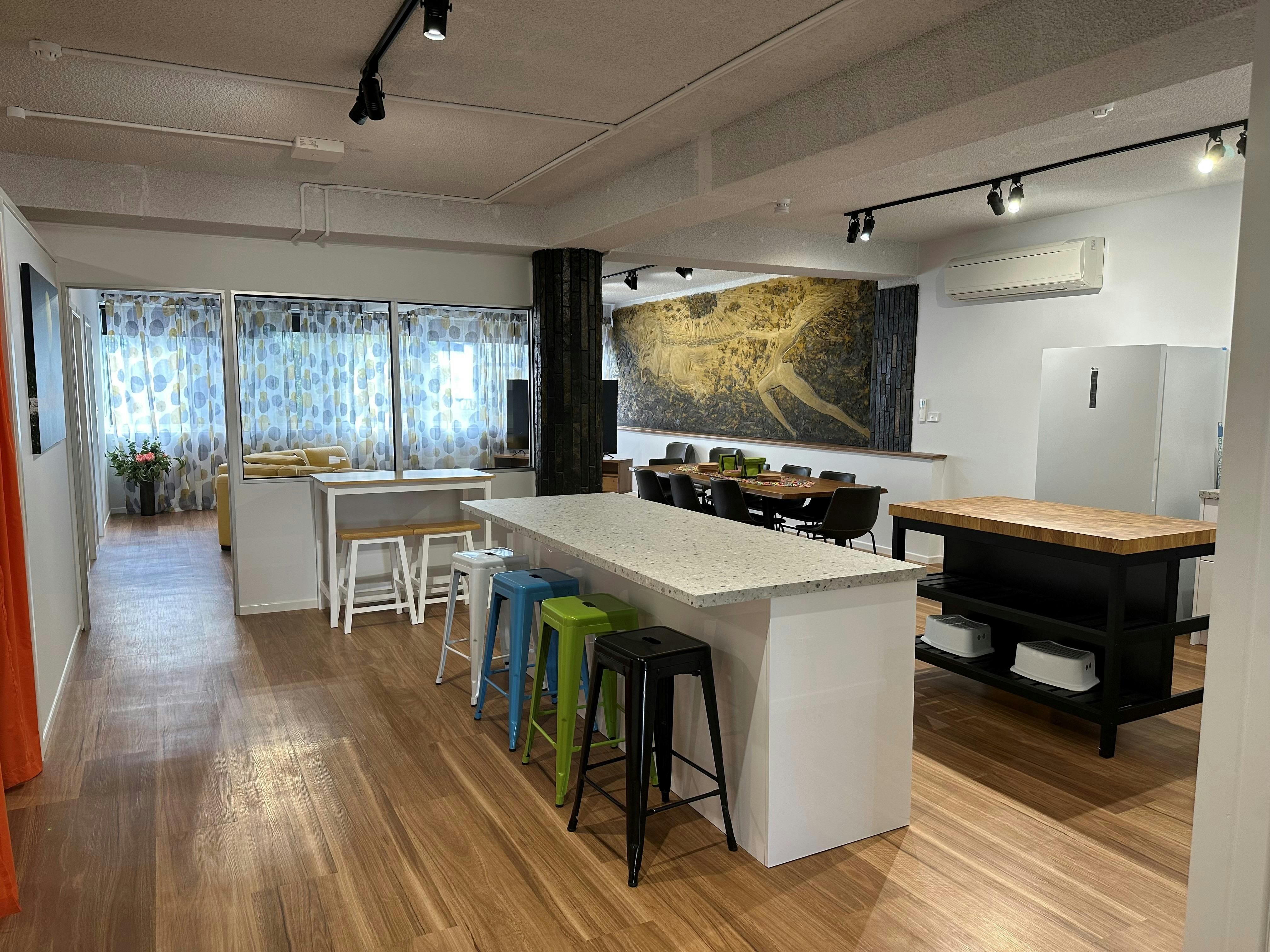 Large group accommodation communal area