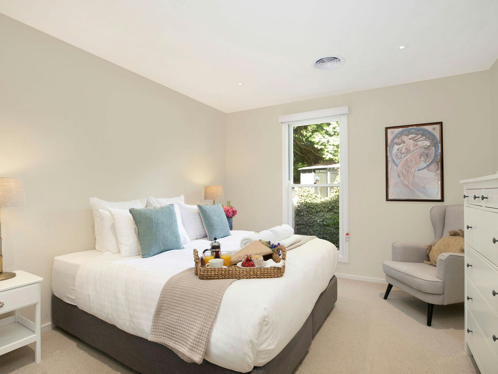 Ducted air conditioning throughout the property