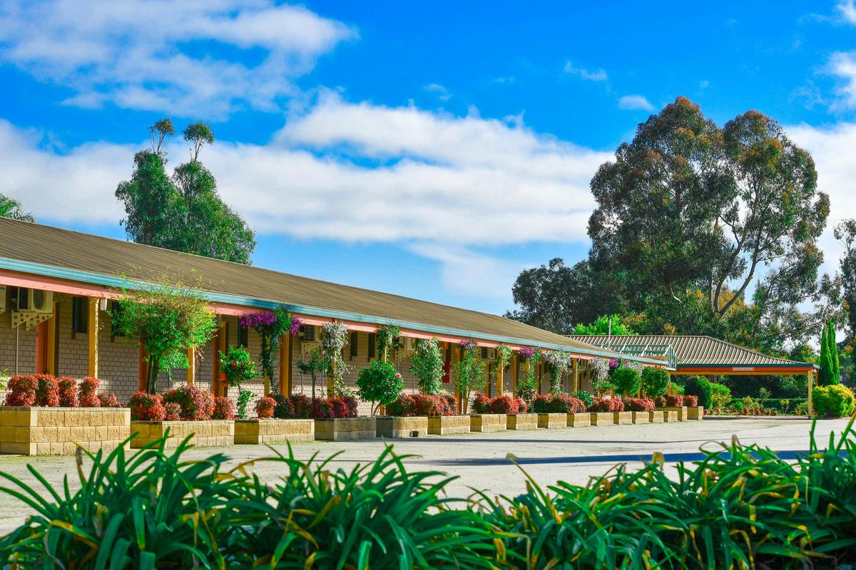 Front of motel