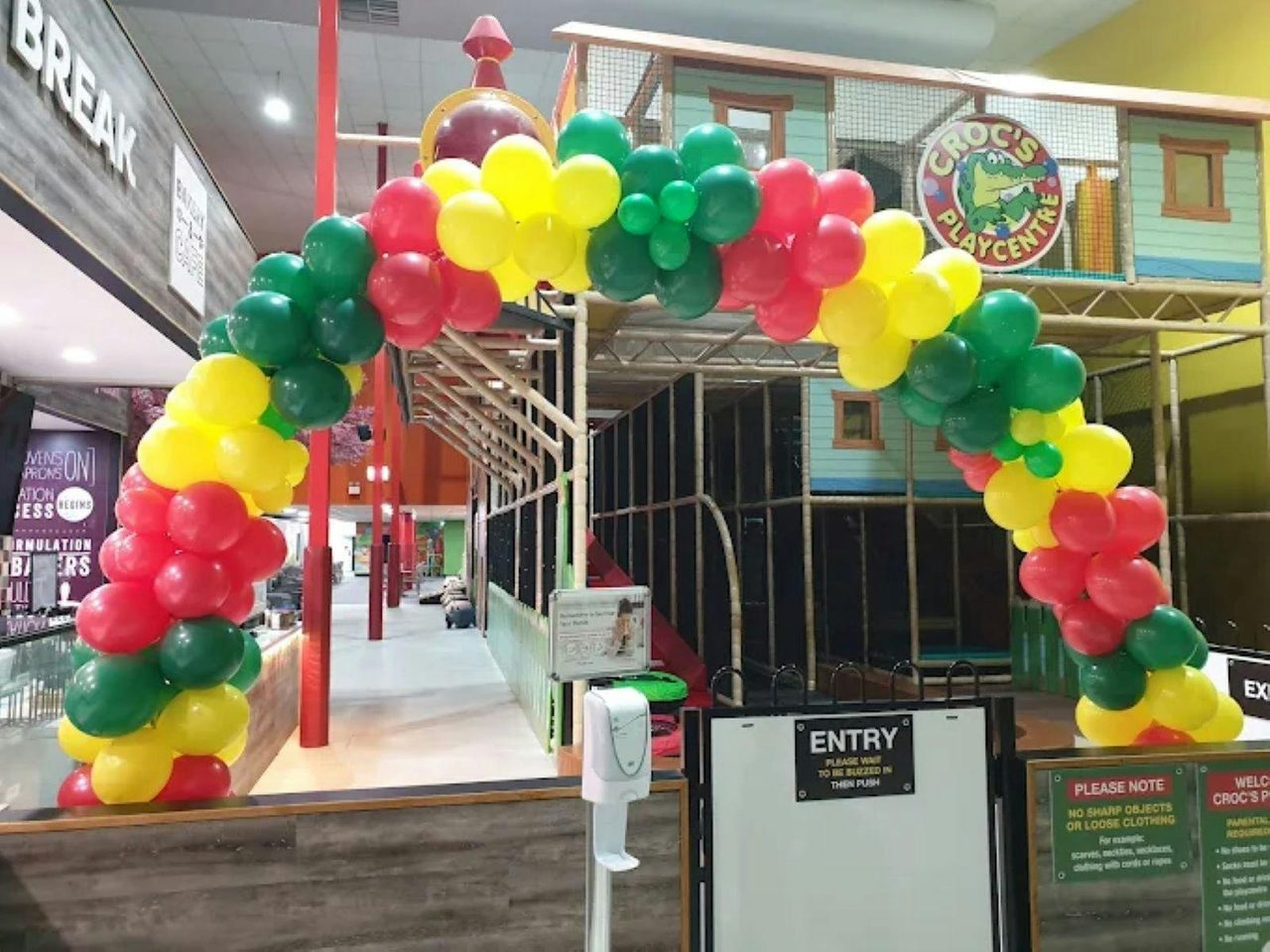 Entry to Croc's playcentre