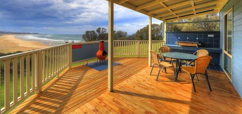 Hilltop cabin verandah