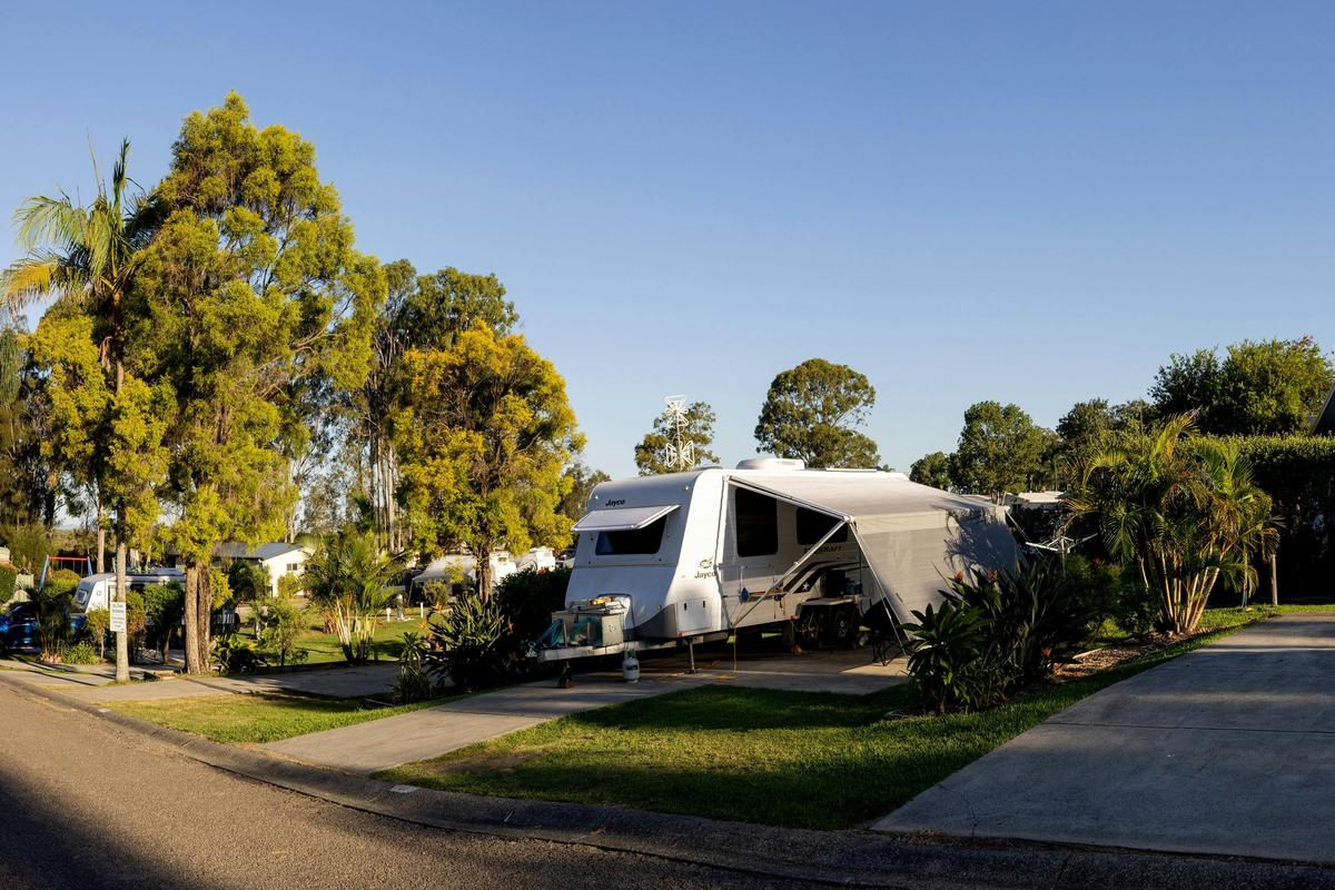 BIG4 Karuah Jetty Holiday Park concrete slab powered site