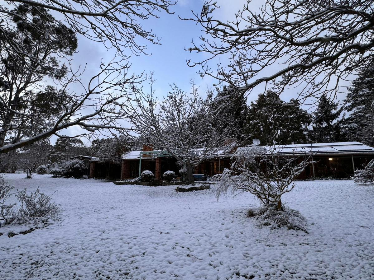 Big Yard Farm, Snowy Mountains in Wintertime