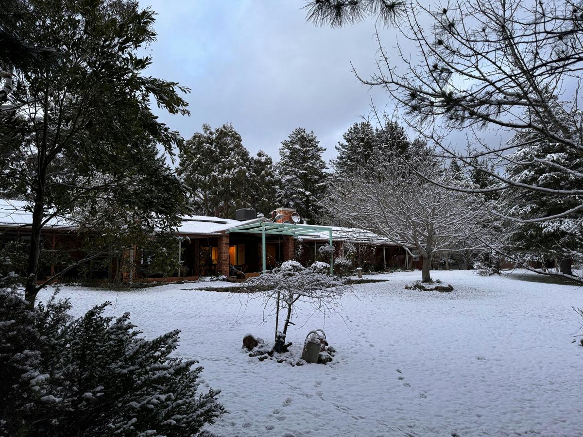 Snow at Big Yard Farm in Winter