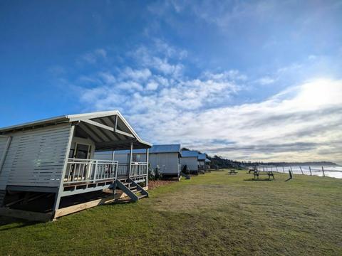 2 bedroom Beachfront cabin looking towards Shelly Beach