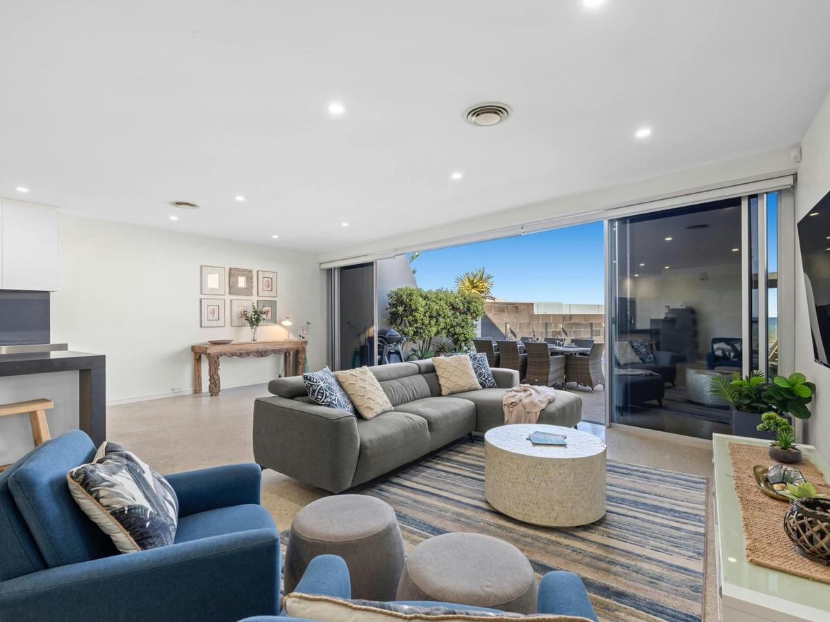 open living and lounge area