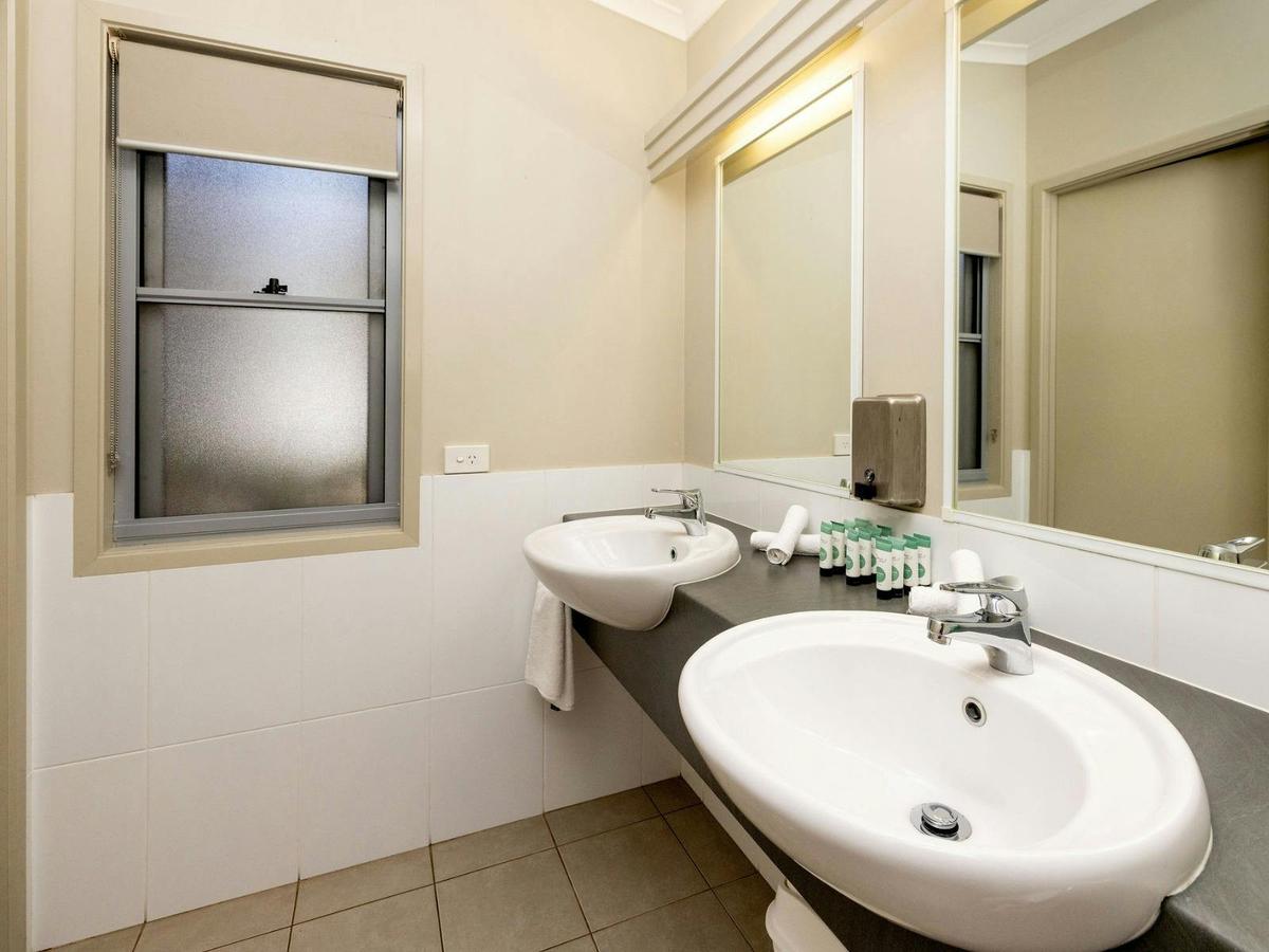 Bathroom with double sink vanity