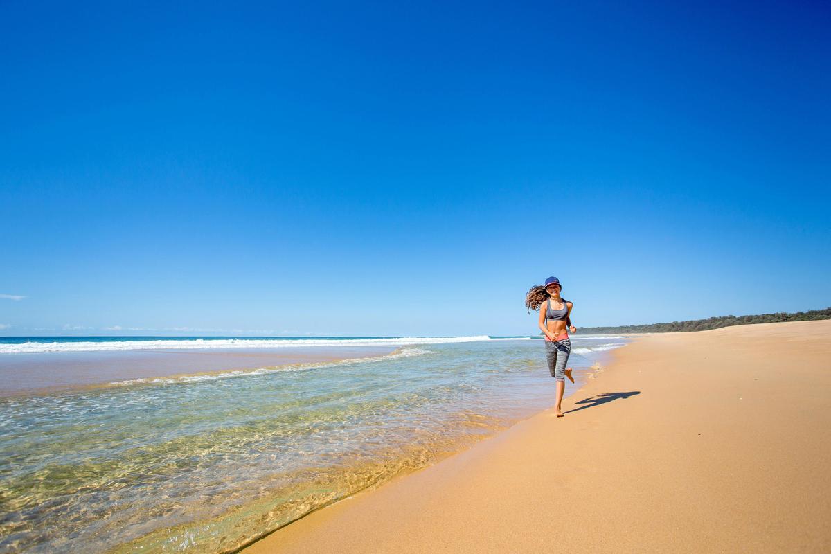 Beautiful Dolphin Beach - see the dolphins surfing the break