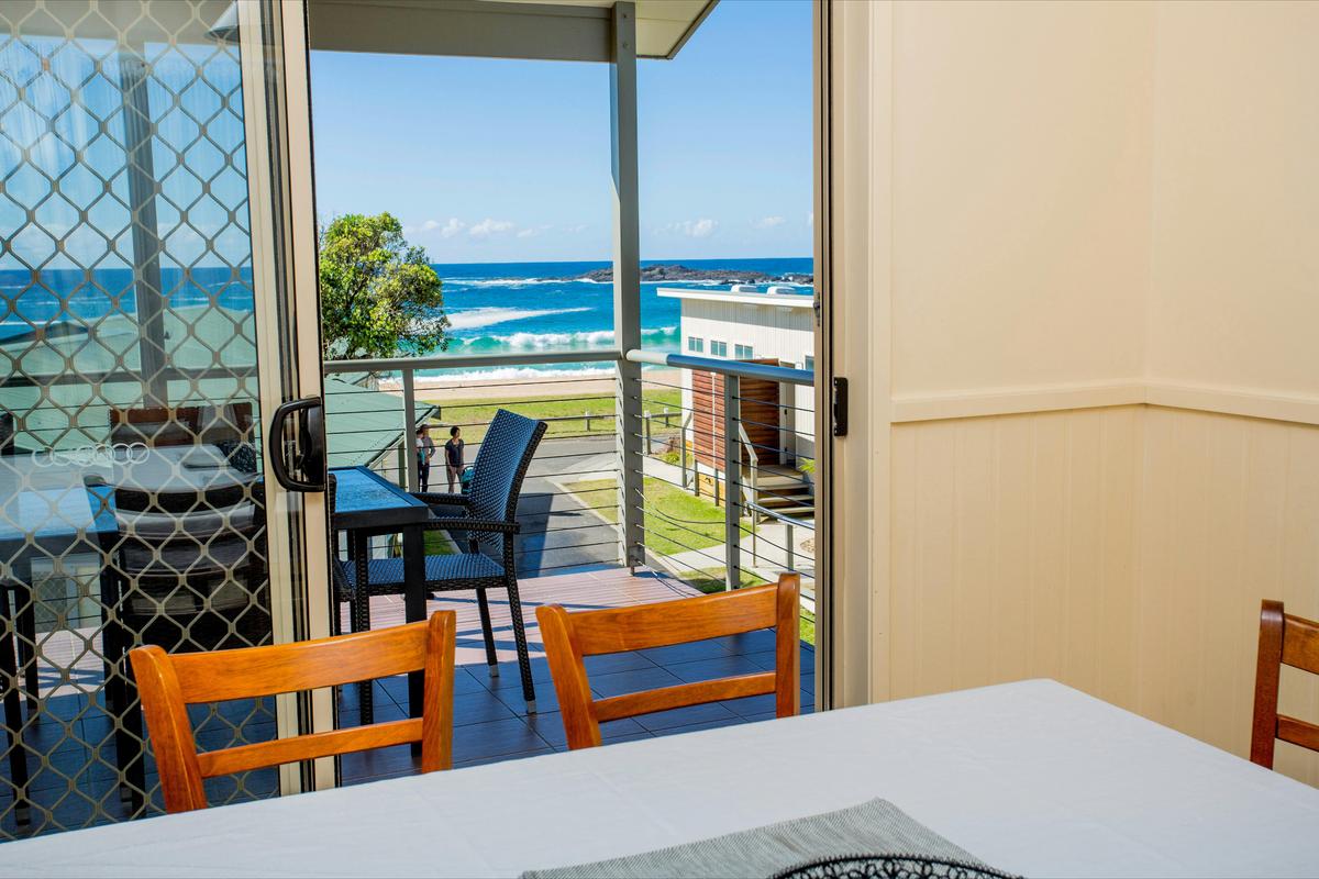 View from inside Seashell Retreat