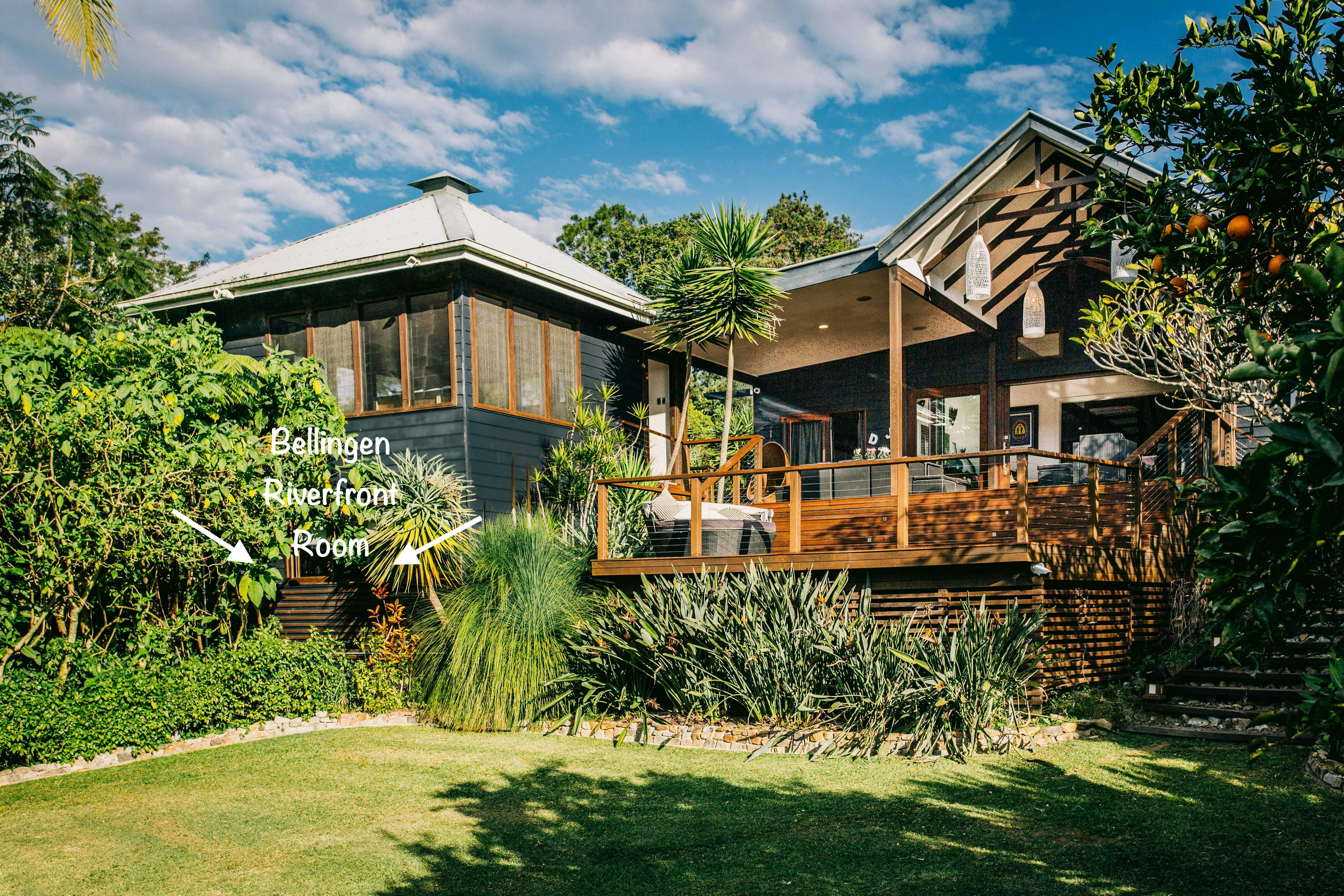 Beautiful view of Bellingen Converted Church form the garden