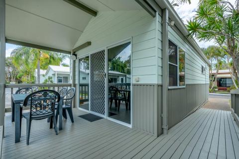Deluxe Accessible Cabin Exterior | Tasman Holiday Parks - Ballina