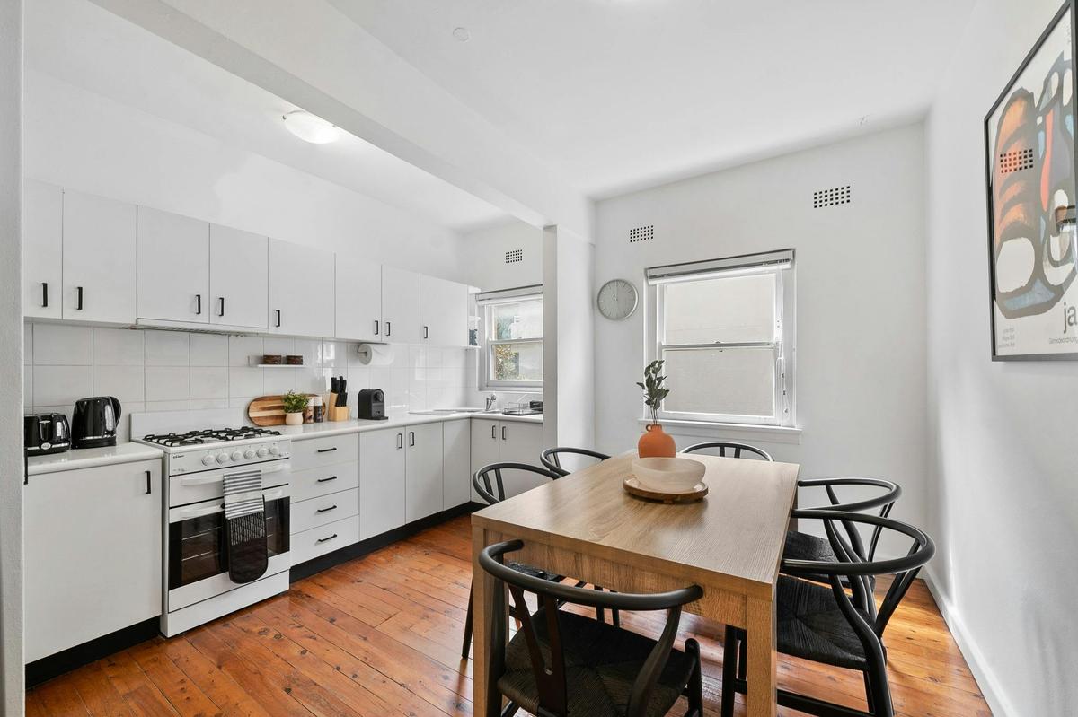 Modern, airy apartment in Bellevue Hill with stunning interiors and scenic views.