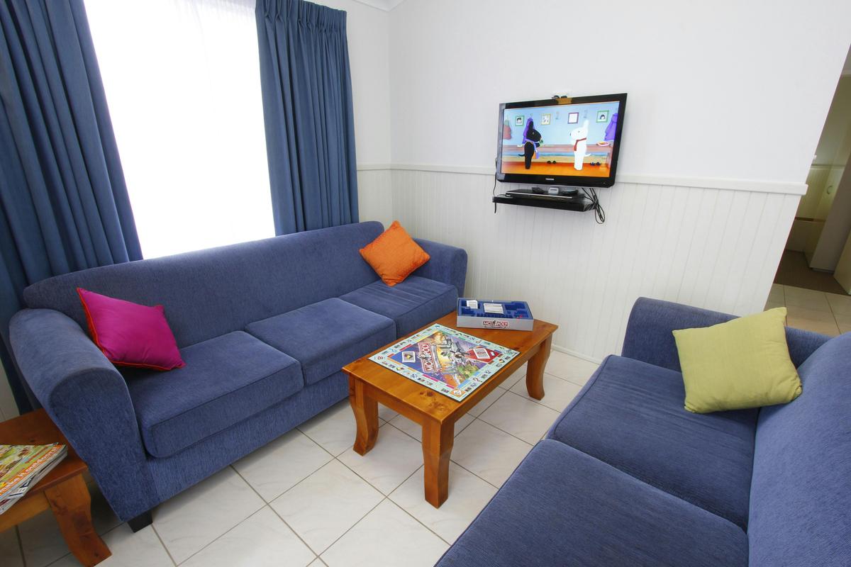 Lounge area of cabin