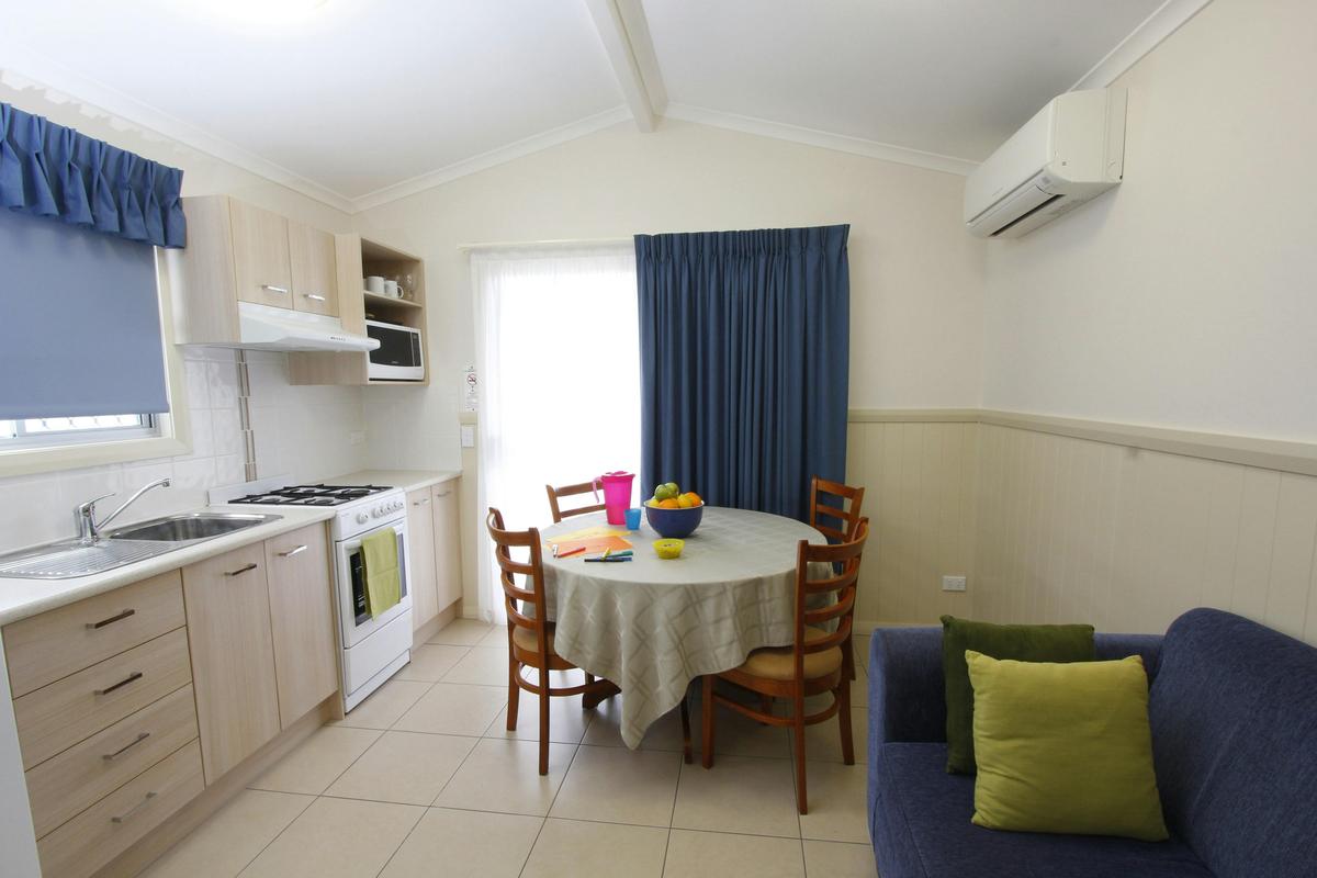 Living area of cabin