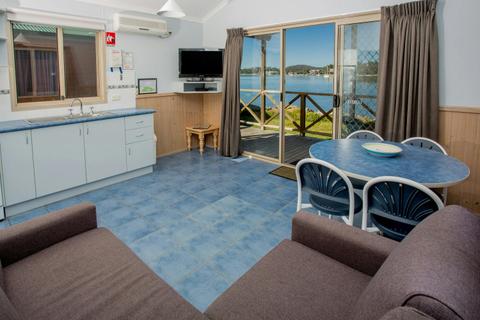 Waterfront Couple Retreat Living