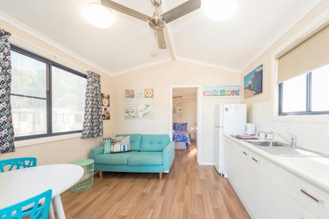 Living and kitchen area