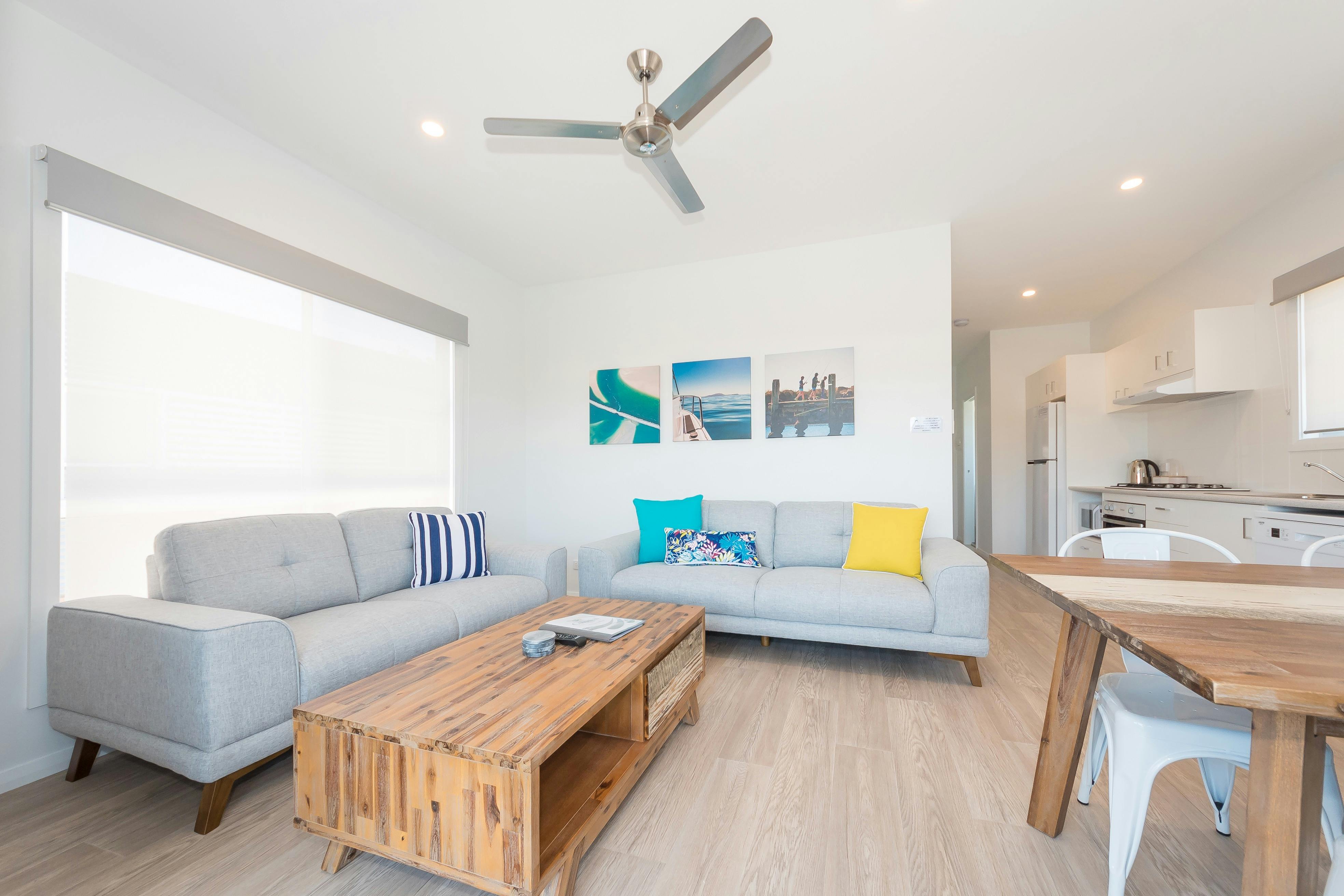 Open plan living area in Executive Villa