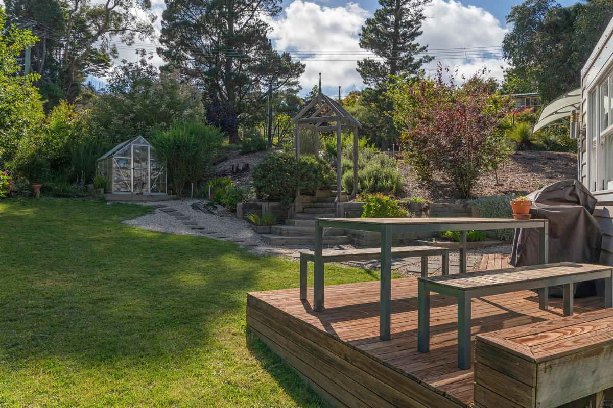 Enjoy the afternoon shadows in our garden.