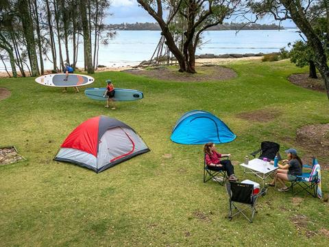 Camping beside my vehicle