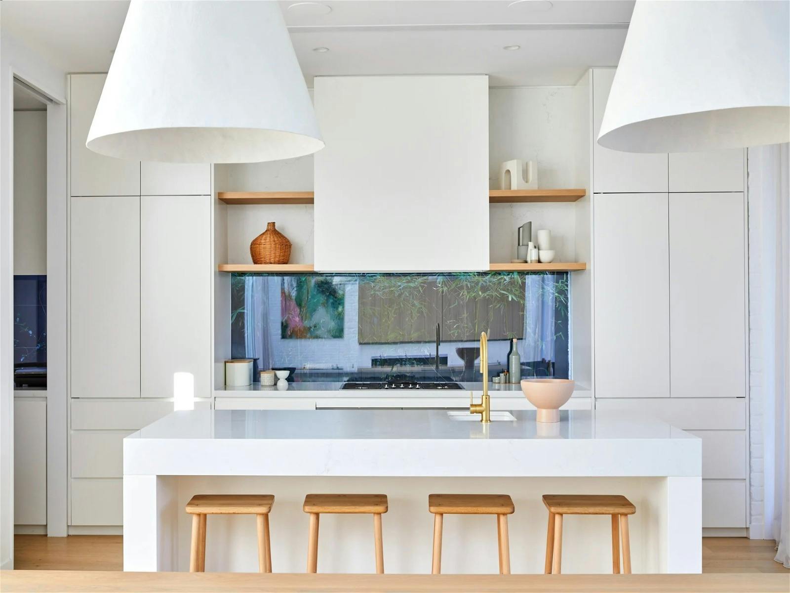 Open-plan kitchen with modern amenities and ample space